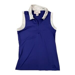 Tommy‎ Bahama Golf Shirt Womens Small 1/4 Zip Polo Quick Dry UPF 50+